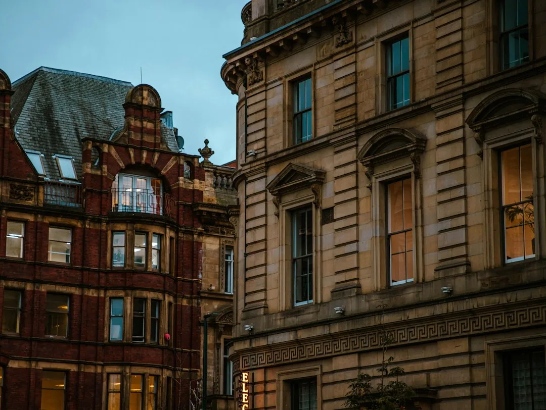 Leeds — a building with a clock on the front of it