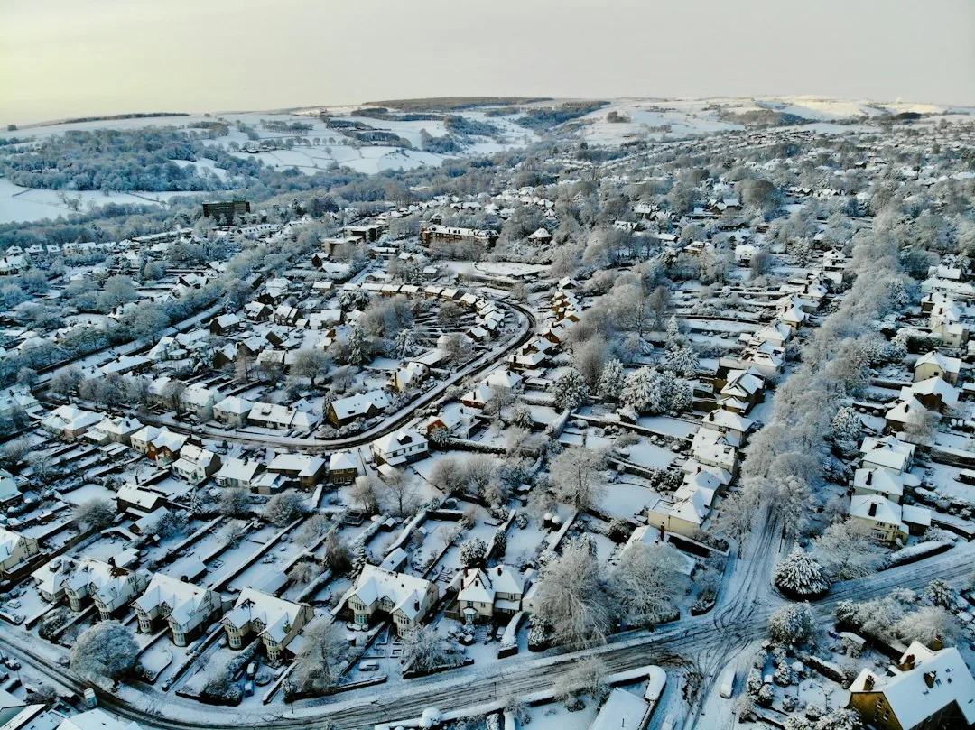 Snowdonia — aerial view of city during daytime